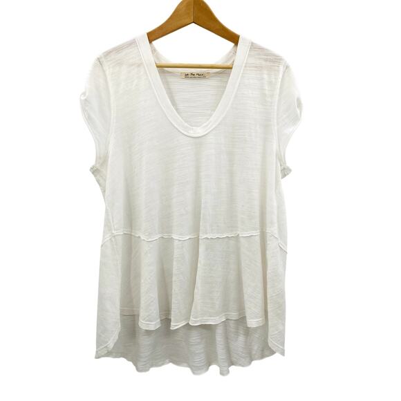 Free People white oversized tunic tee - Picture 2 of 6